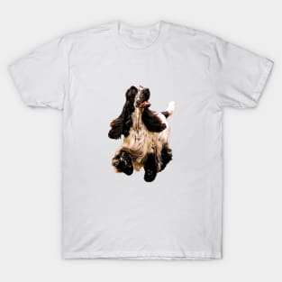 Cocker Spaniel on a merry dog walk T-Shirt